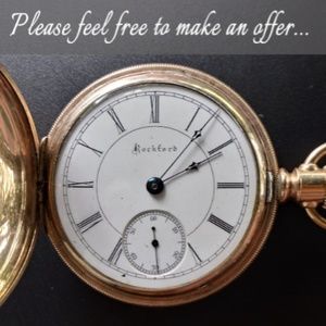 Rare Find Antique 14k Gold Filled Pocket Watch